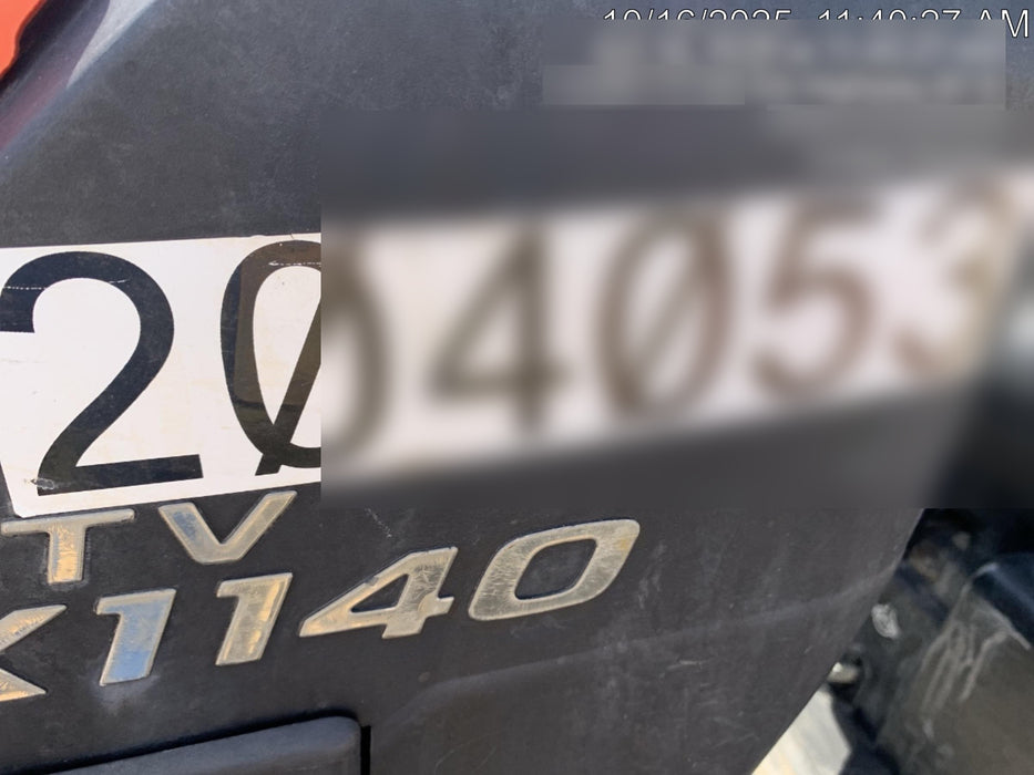 2022 Kubota RTV-X1140W-H Plastic Canopy, Windshield Acrylic Clear, LED Strobe Light, Wire Harness Kit, Back up Alarm