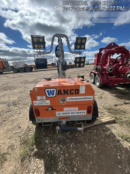2024 Wanco WLTT-4MM4K Diesel, Deep Sea Controller, Shore Power Plug, Auto Start, (4) 350W LED Floodlights, 4kW Generator, 60 Gal Fuel Tank, 2" Ball, T3