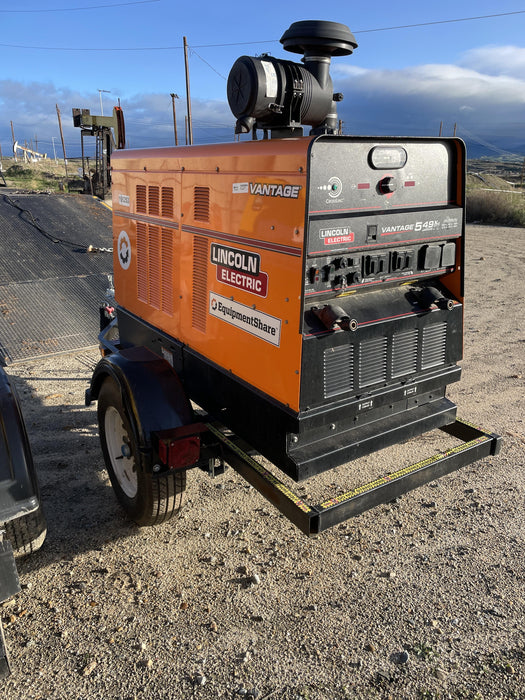 2021 Lincoln Electric Vantage 549X Ready Pak 3, ORANGE (includes trailer, cable rack, fender light kit)