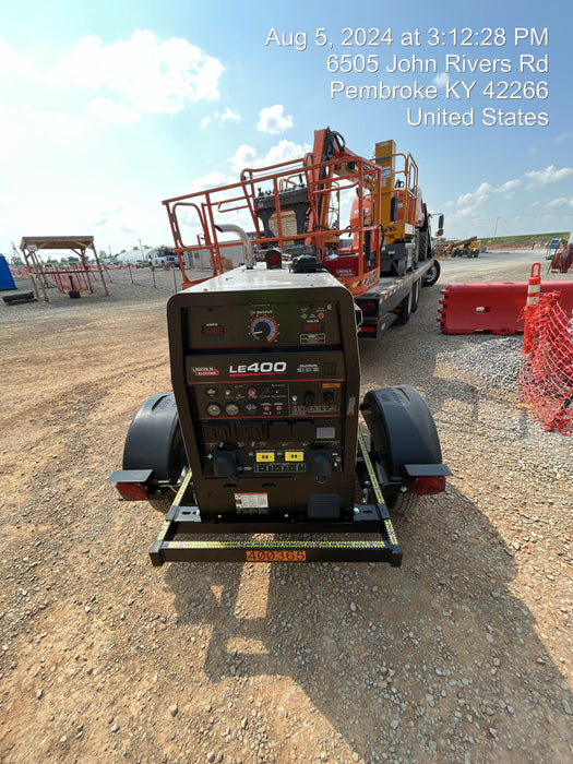 2024 Lincoln Electric LE400 Kubota V1505, Trlr, Cable Rack, Light Kit, ES Decals, T3