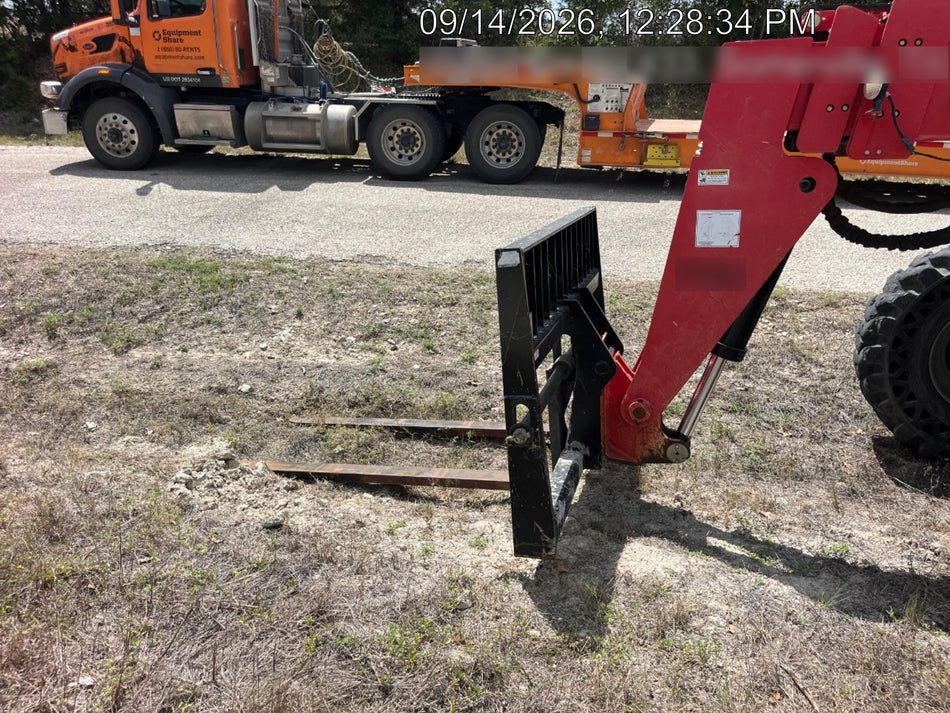 2018 Manitou MTA8044 MTA 8044 - 74 HP T4, Canopy, Worklights/Strobe, Beacon, 66" Carriage, 48" Forks, Solid Tires, Lift Hook, Aux Hydraulics