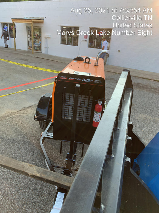 2021 Lincoln Electric Vantage 322 Vantage 322 Ready Pak 3 w/ Decals, ORANGE (includes trailer, cable rack, fender light kit) NO Telematics