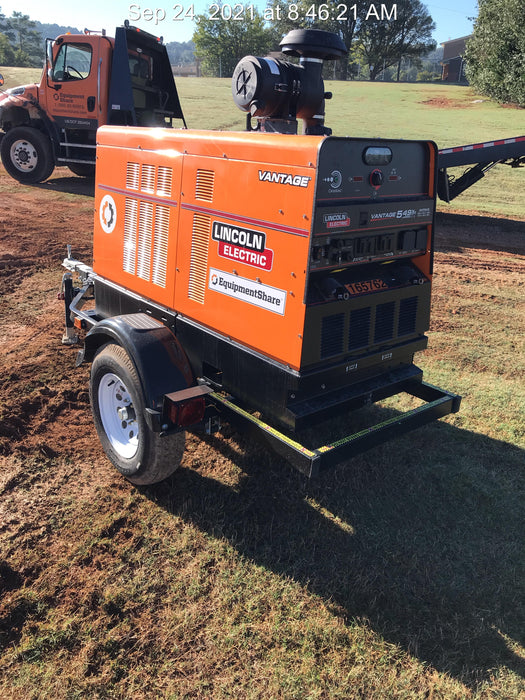 2021 Lincoln Electric Vantage 549X Ready Pak 3, ORANGE (includes trailer, cable rack, fender light kit)
