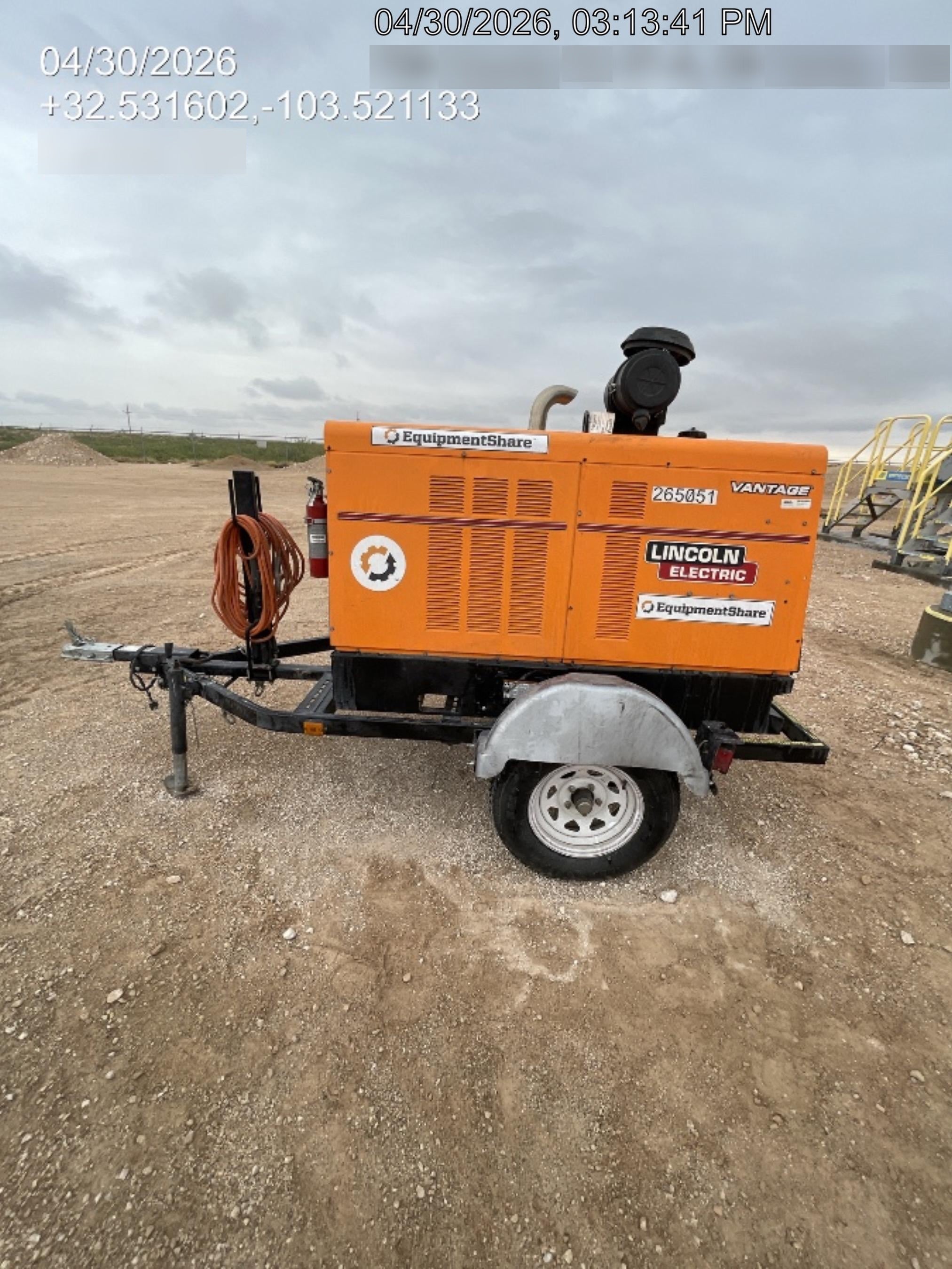 2022 Lincoln Electric Vantage 549X Crosslink Technology, Trailer Mounted, ES Decals, T3
