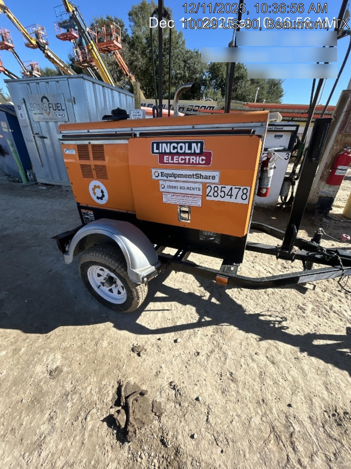 2022 Lincoln Electric LE400 Kubota V1505, Trlr, Cable Rack, Light Kit, ES Decals, T3