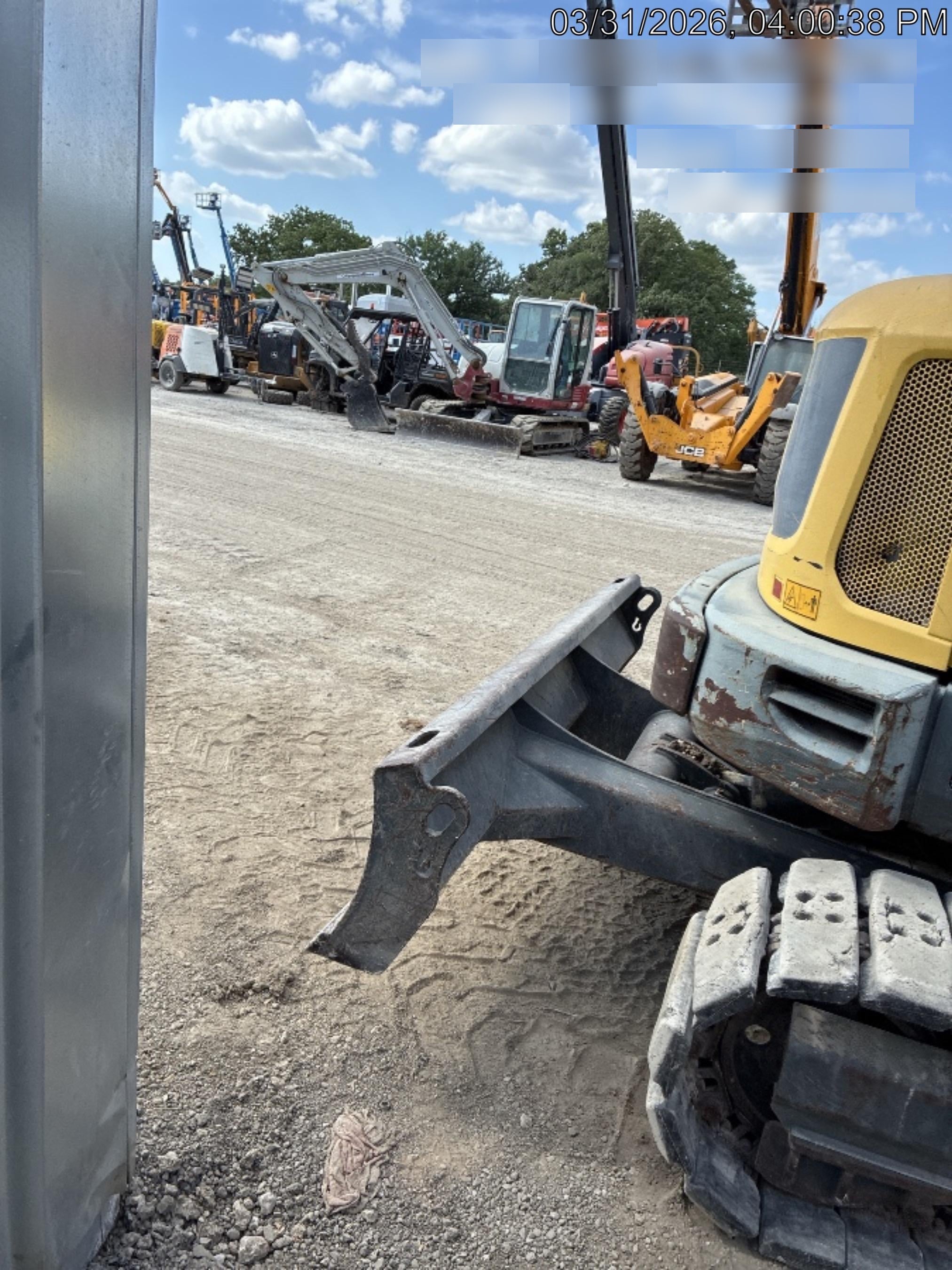 Wacker Neuson ET90 Enclosed Cab, Hybrid Tracks, Long Dipperstick, Bucket