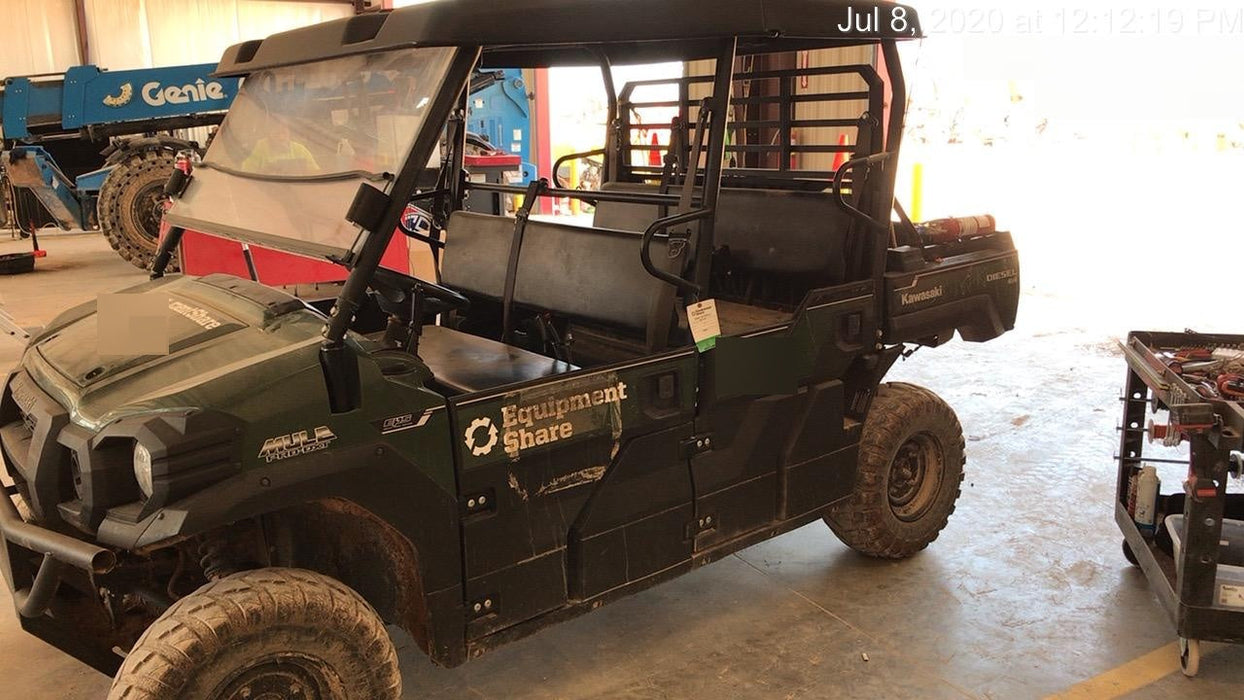 2018 Kawasaki MULE PRO-DX Kawasaki Mule 4x4 Diesel UTV w/Hard Top, Windshield, Beacon, Backup Alarm, ES Keypad/Hardware Installed