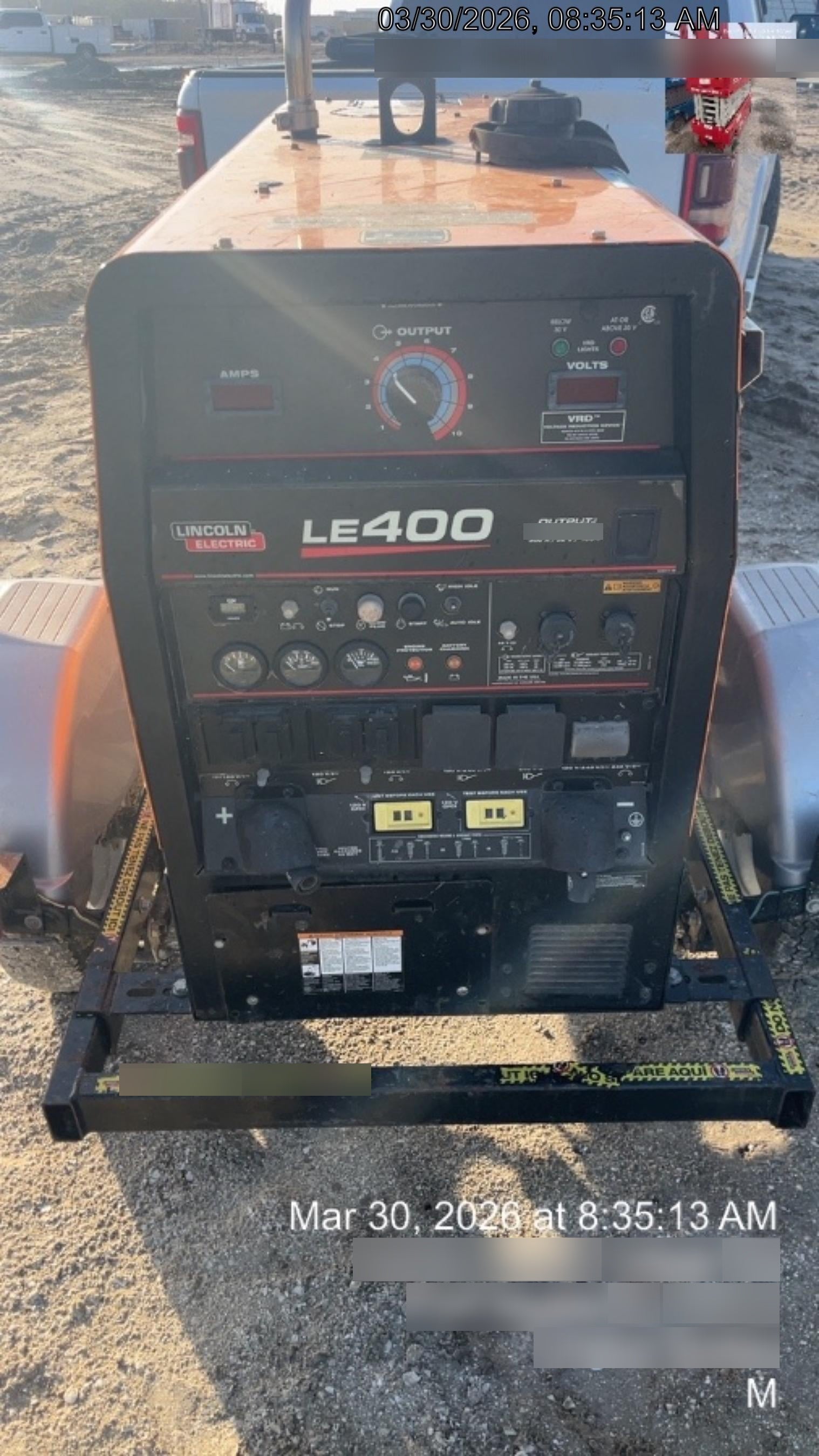 2022 Lincoln Electric LE400 Kubota V1505, Trlr, Cable Rack, Light Kit, ES Decals, T3