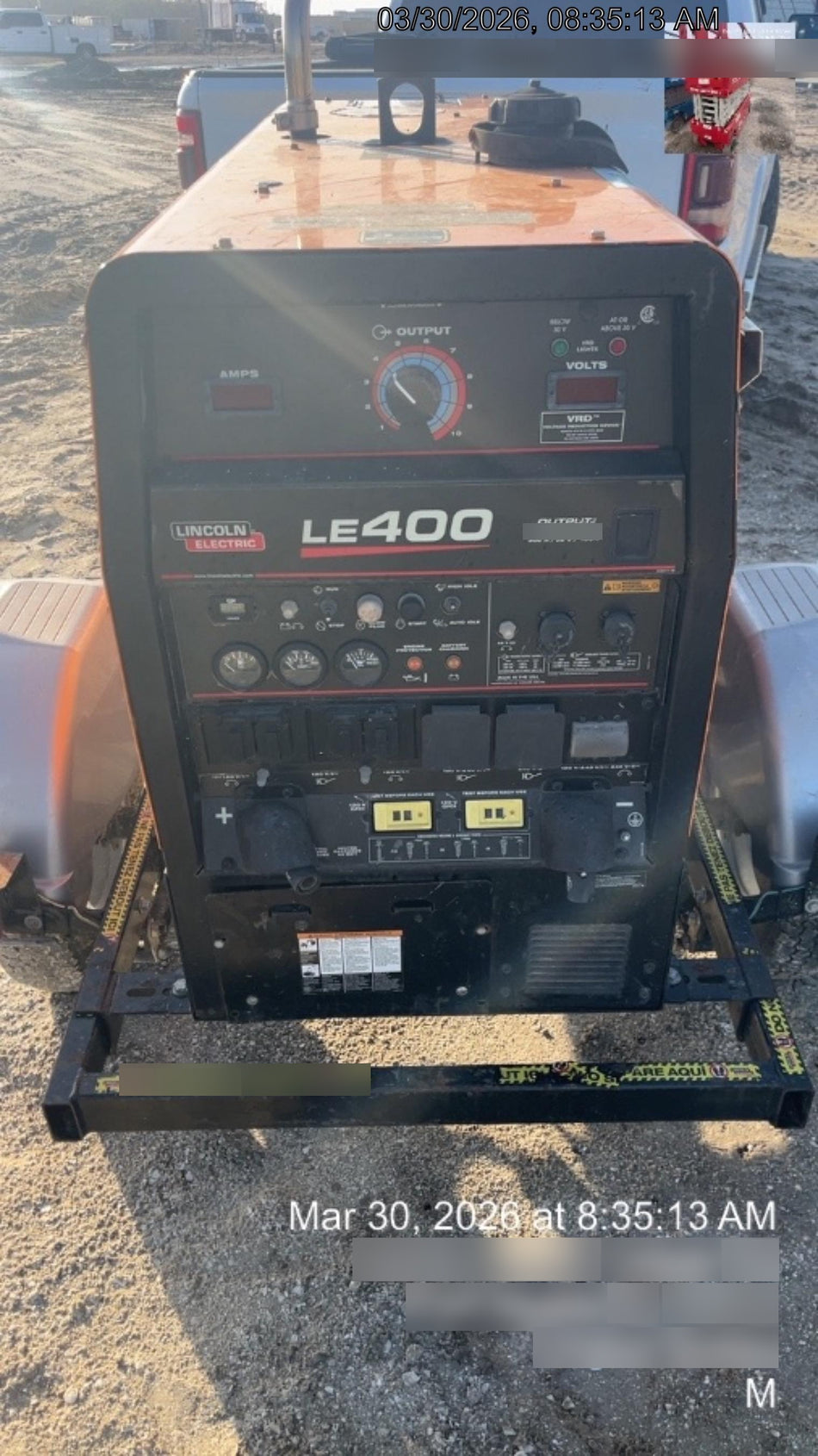 2022 Lincoln Electric LE400 Kubota V1505, Trlr, Cable Rack, Light Kit, ES Decals, T3