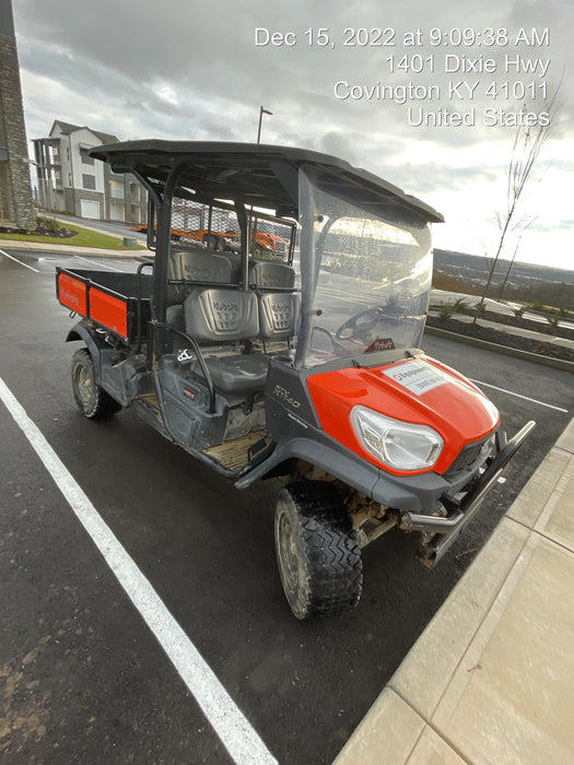 2022 Kubota RTV-X1140W-H Plastic Canopy, Windshield Acrylic Clear, LED Strobe Light, Wire Harness Kit, Back up Alarm