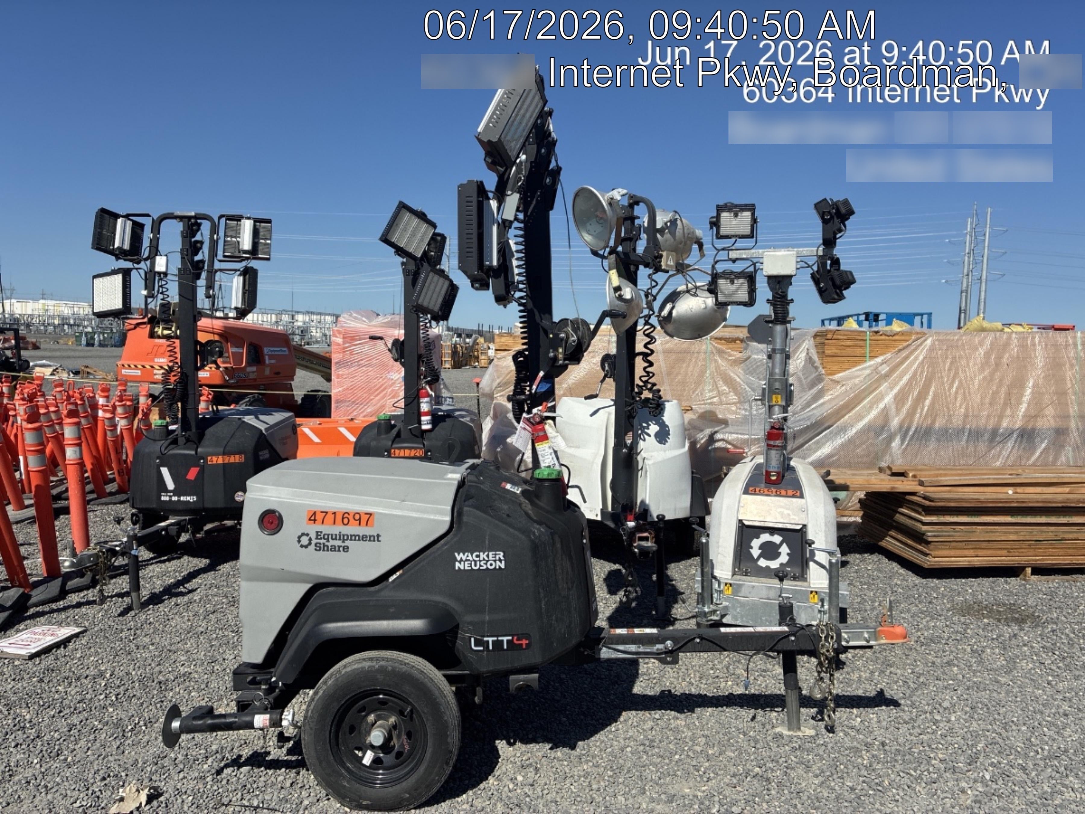 2024 Wacker Neuson LTT4 Diesel, Kohler KDW702, Deep Sea Controller, Auto Start, LED 320W, Bypass Outlet, T3
