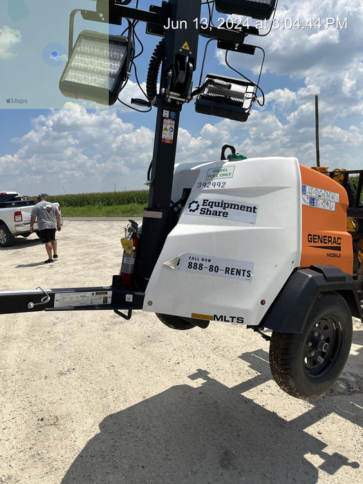 2024 Generac MLT2 Diesel, Flex Switch 120V Input, Powerzone Controller, 
(4) 320W LED Lights, 4kW Generator, 39.9 Gal Fuel Tank, 2" Ball, T3