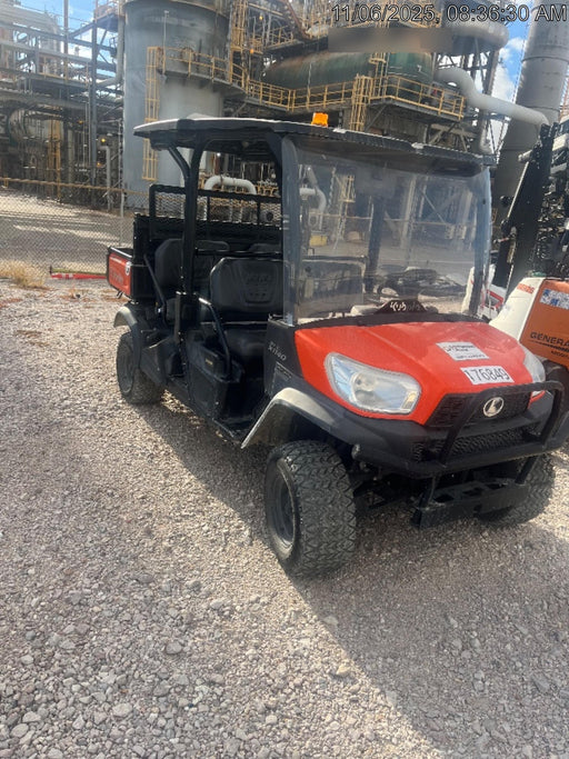 2022 Kubota RTV-X1140W-H Plastic Canopy, Windshield Acrylic Clear, LED Strobe Light, Wire Harness Kit, Back up Alarm