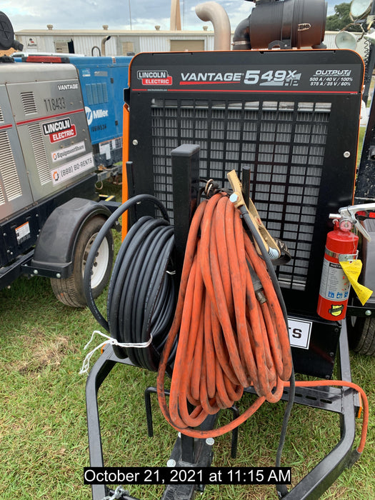 2021 Lincoln Electric Vantage 549X Ready Pak 3, ORANGE (includes trailer, cable rack, fender light kit)