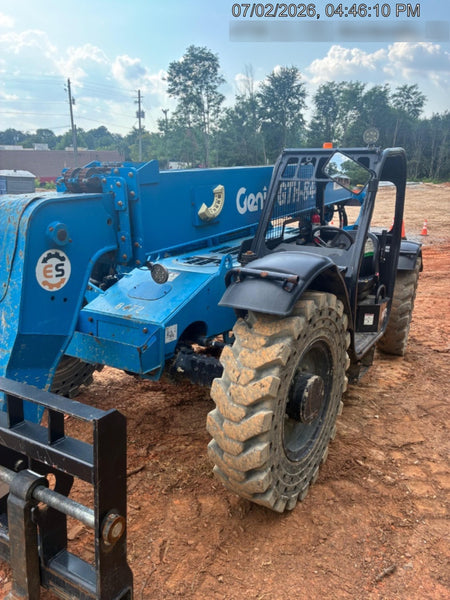 2018 Genie GTH-844 Genie GTH-844D w/Open ROPS, Solid Tires, Work Light/Beacon, 60" Carriage and Forks