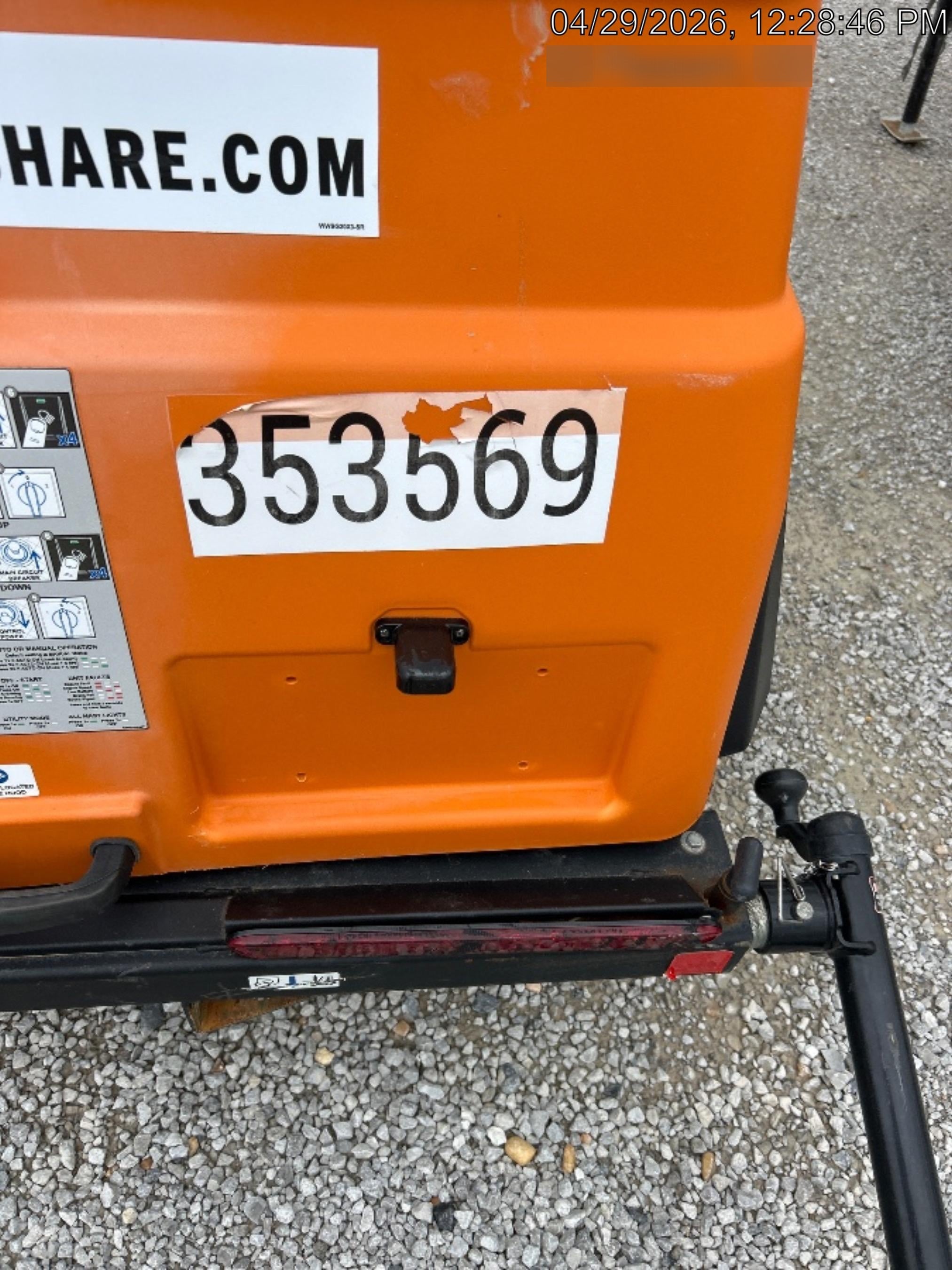 2023 Generac MLT2 Diesel, Flex Switch 120V Input, Powerzone Controller, (4) 320W LED Lights, 4kW Generator, 39.9 Gal Fuel Tank, 2" Ball, T3
