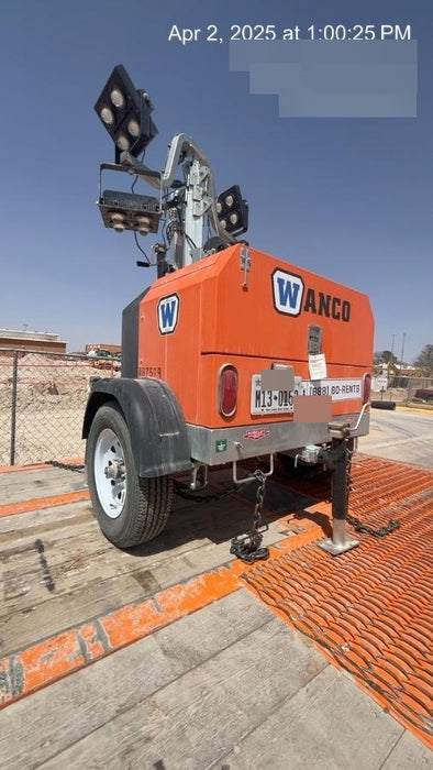 2024 Wanco WLTT-4MM4K Diesel, Deep Sea Controller, Shore Power Plug, Auto Start, (4) 350W LED Floodlights, 4kW Generator, 60 Gal Fuel Tank, 2" Ball, T3