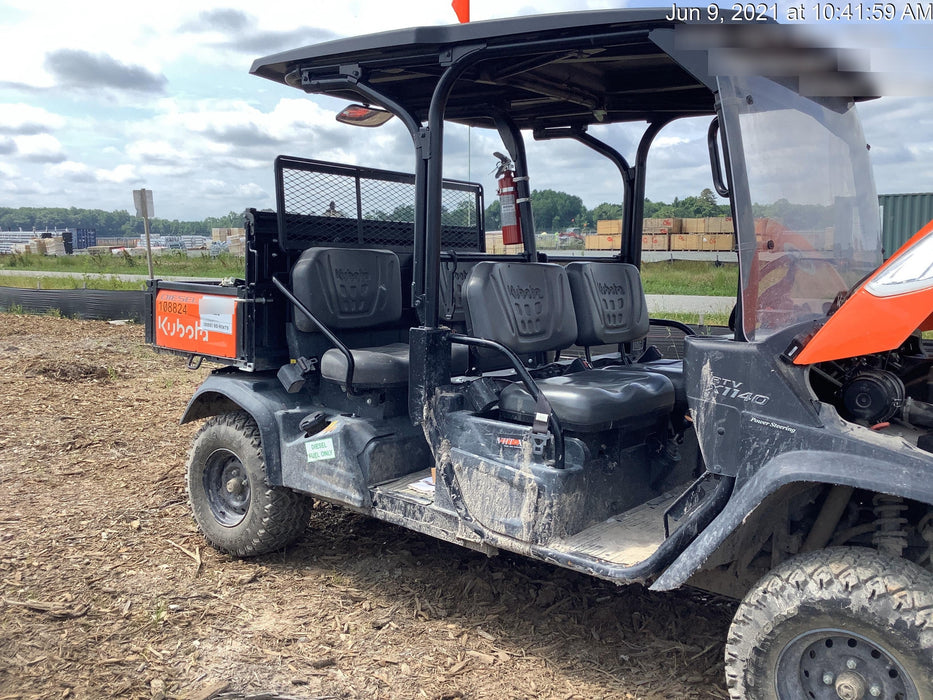 2020 Kubota RTV-X1140W-H Canopy, 4-Seater, Diesel, Windshield Acrylic Clear, Strobe Light, Backup Alarm