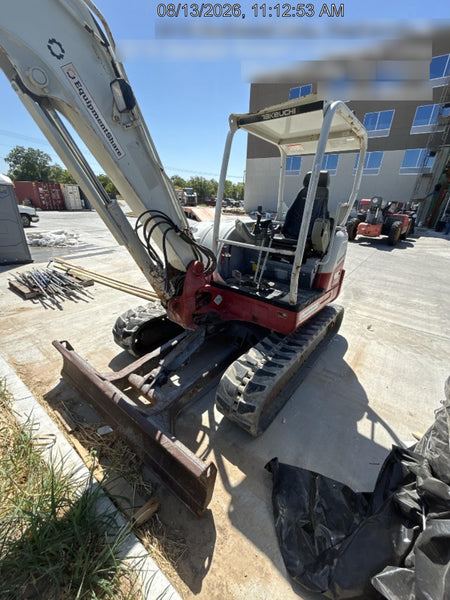 2019 Takeuchi TB260 Takeuchi TB260 Canopy w/Rubber Tracks, Auxiliary Hydraulics, Standard Blade, Manual QC