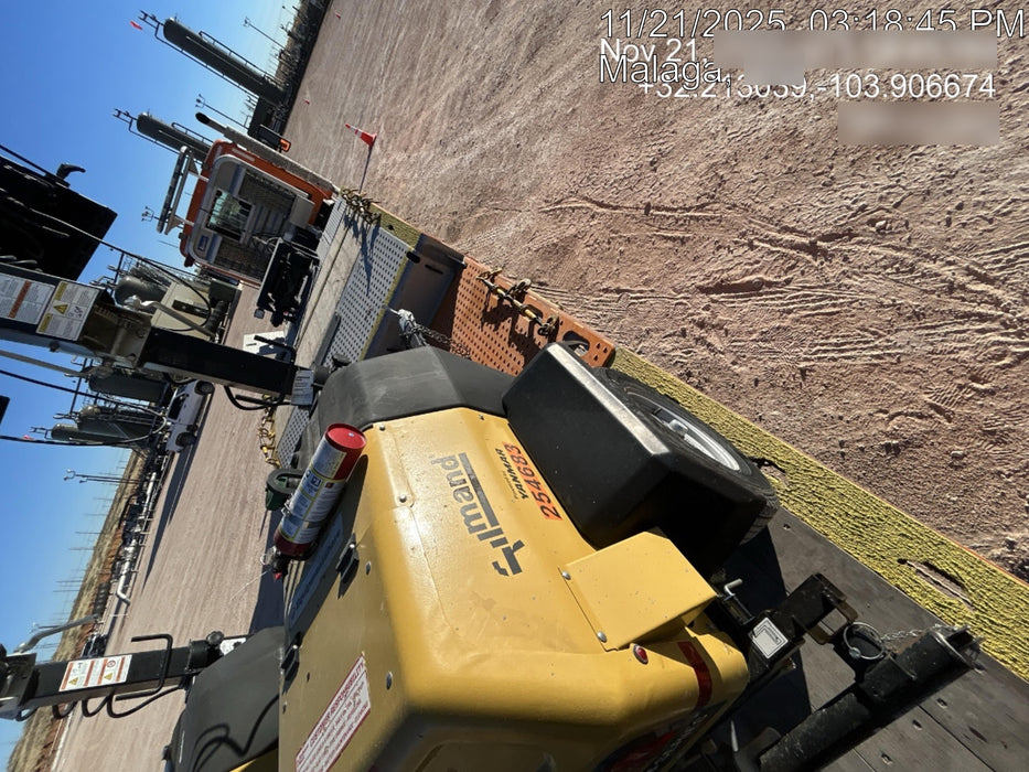 2022 Allmand NLV3GR (4) LED Light Fixture 350W, 23' Vertical Mast, 3kW Prime, Towable, ES Decals, T3