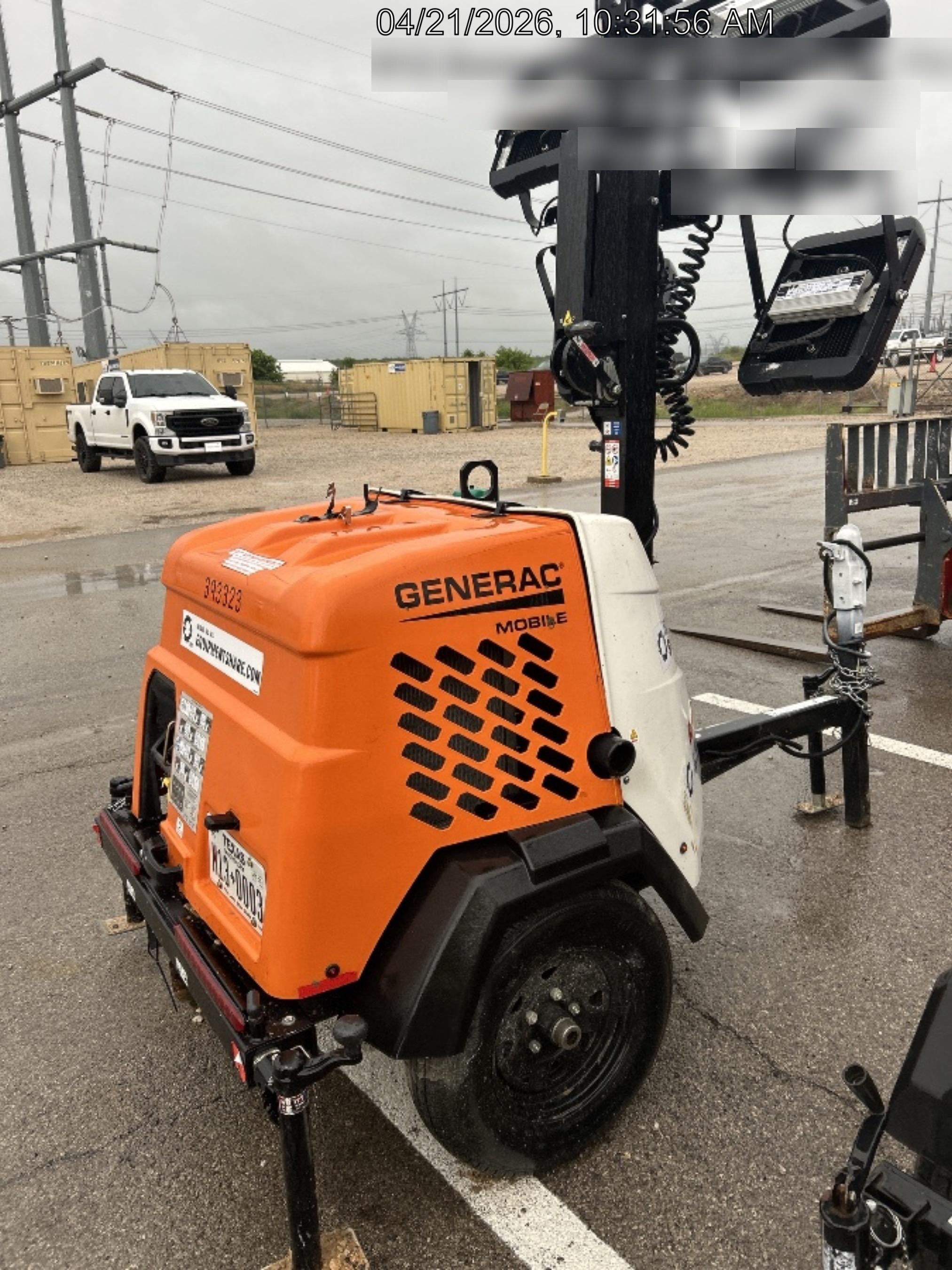 2024 Generac MLT2 Diesel, Flex Switch 120V Input, Powerzone Controller, 
(4) 320W LED Lights, 4kW Generator, 39.9 Gal Fuel Tank, 2" Ball, T3