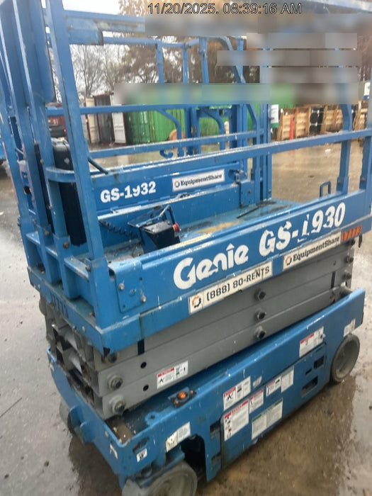 2018 Genie GS-1930 Genie GS-1930 w/Fixed Rail, Chain Entry