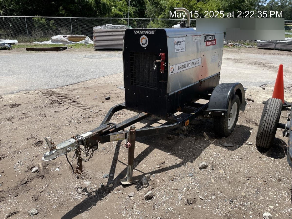 2018 Lincoln Electric Vantage 322 Lincoln Vantage 322 Welder Ready Pak 3 - Vantage 322, Trailer, Fender and light kit, Cable rack