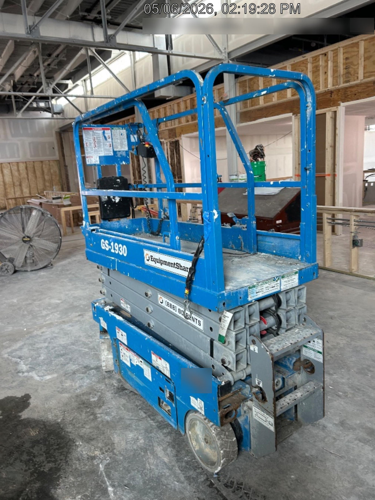 2019 Genie GS-1930 Fixed Rails with Chain Entry