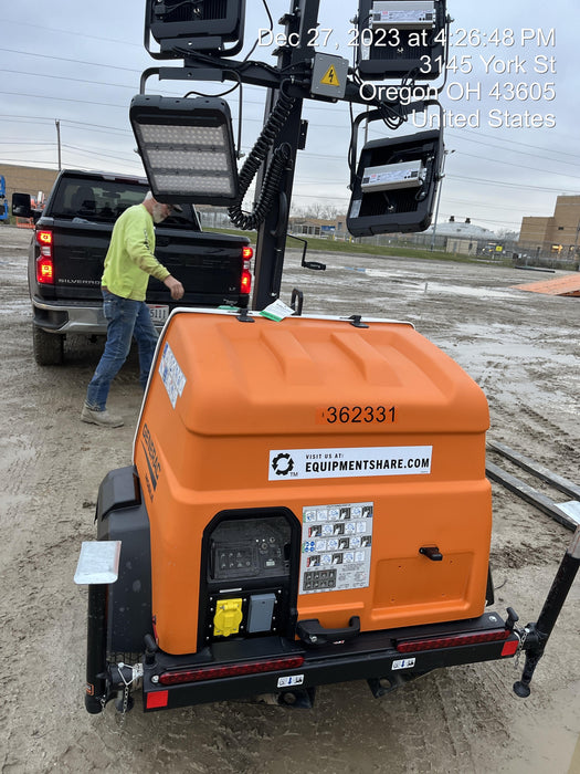 2023 Generac MLT2 Diesel, Flex Switch 120V Input, Powerzone Controller, 
(4) 320W LED Lights, 4kW Generator, 39.9 Gal Fuel Tank, 2" Ball, T3