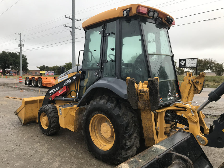 2020 John Deere 310LEP Cab/Heat/Air, 4WD, Standard Stick, Pilot Controls, 2 Way Hydraulics, TAG Manual QC