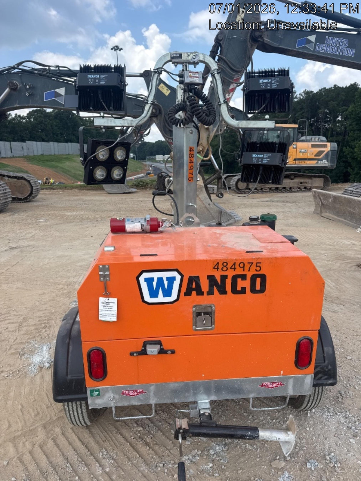 2025 Wanco WLTT-4MM4K Diesel, Mitsubishi L2E, 9.0HP @1800 rpm, Deep Sea Controller, Shore Power Plug, Auto Start, (4) 350W LED Floodlights, 4kW Generator, 60 Gal Fuel Tank, 2" Ball, T3