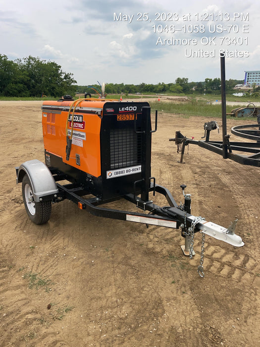 2022 Lincoln Electric LE400 Kubota V1505, Trlr, Cable Rack, Light Kit, ES Decals, T3