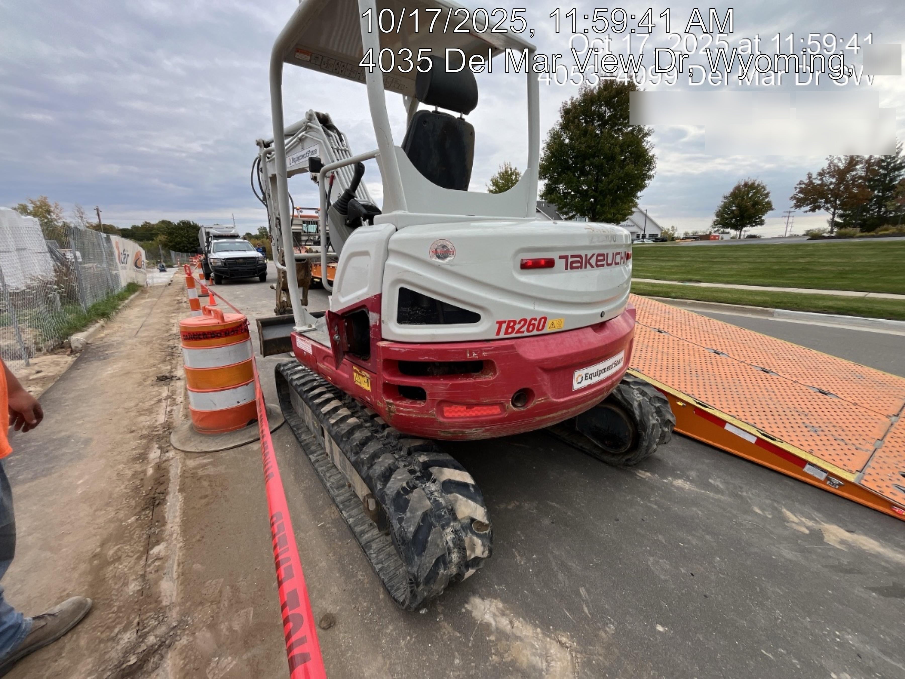 2019 Takeuchi TB260 Takeuchi TB260 Canopy w/Rubber Tracks, Auxiliary Hydraulics, Standard Blade, Manual QC