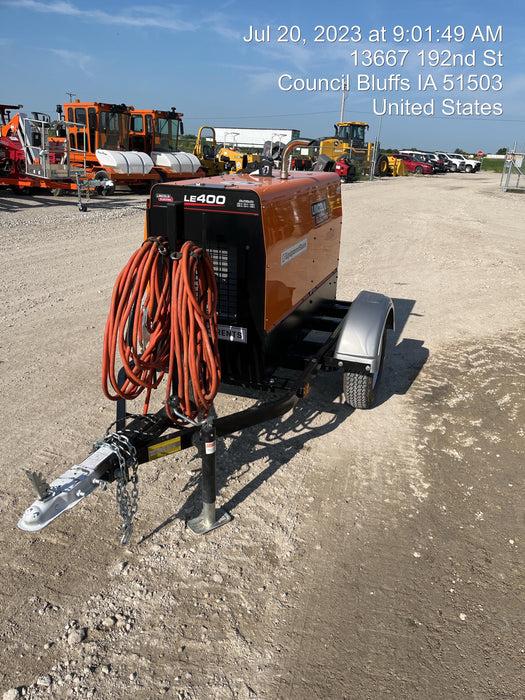 2022 Lincoln Electric LE400 Kubota V1505, Trlr, Cable Rack, Light Kit, ES Decals, T3