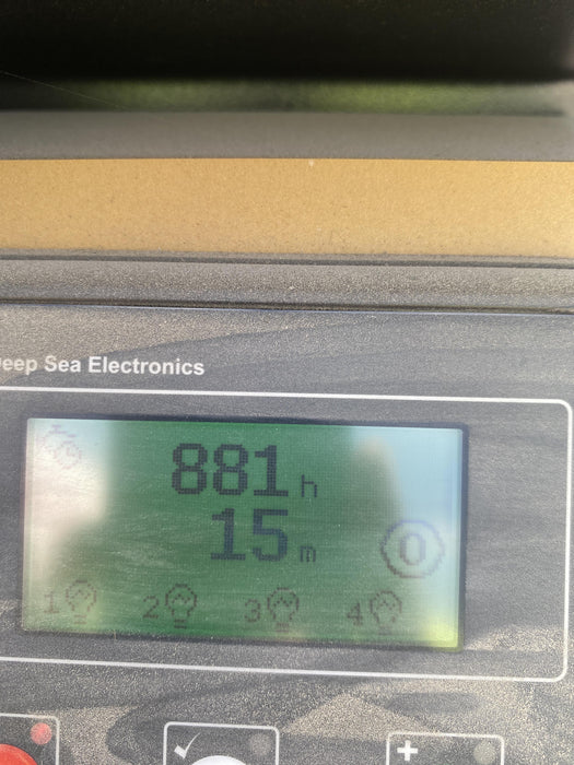 2022 Allmand NLV3GR (4) LED Light Fixture 350W, 23' Vertical Mast, 3kW Prime, Towable, Deep Sea L401, Leveling Jacks, Yanmar T4F 5.8hp