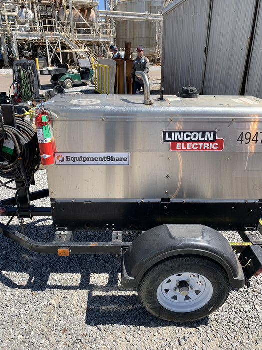 2019 Lincoln Electric Vantage 322 Ready-Pak 3, Two Wheel Trailer, Fender and Light Kit, Cable Rack