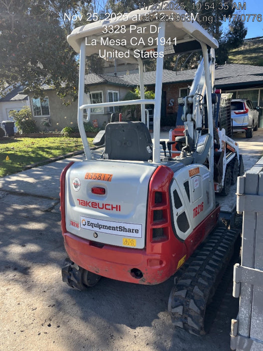 2023 TAKEUCHI TB216R