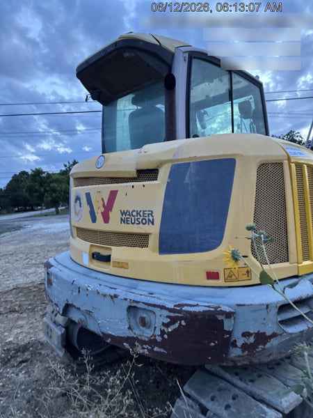 Wacker Neuson ET90 Enclosed Cab, Hybrid Tracks, Long Dipperstick, Bucket