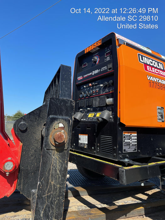 2021 Lincoln Electric Vantage 322 Vantage 322 Ready Pak 3 w/ Decals, ORANGE (includes trailer, cable rack, fender light kit) NO Telematics