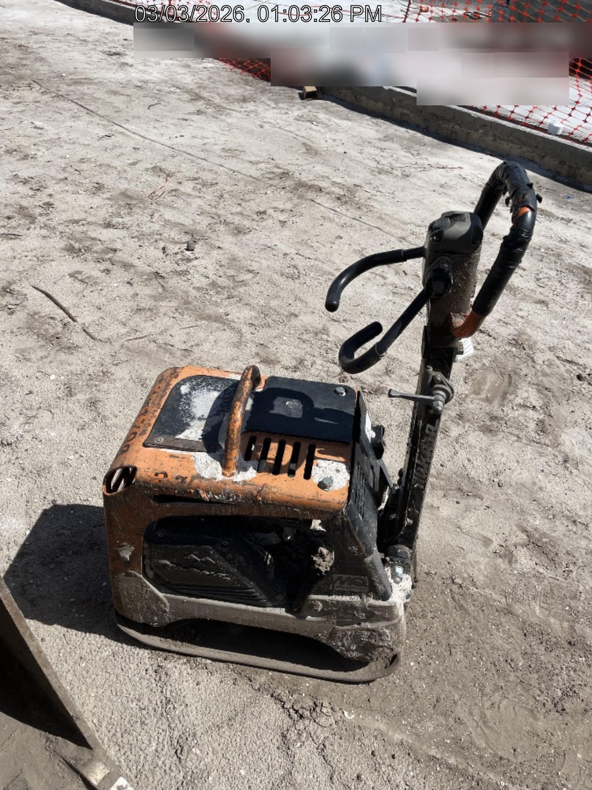 2023 Multiquip MVH158 Honda GX200, 17" Plate, Gas