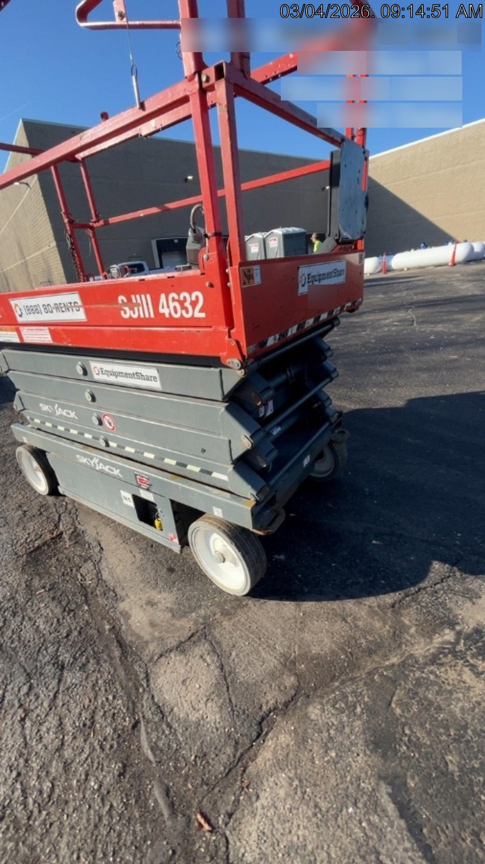 2018 Skyjack SJIII-4632 Standard Rental Specs