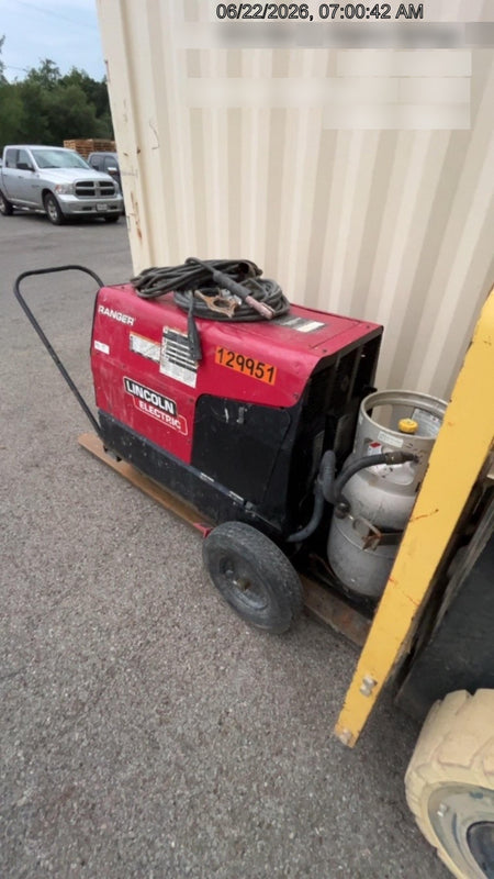 2021 Lincoln Electric Ranger 305 LPG K3430-1, Ranger 305 LPG, Undercarriage, Tank Holder & Strap, 10kw AC Gen, 25hp Kohler LPG Eng