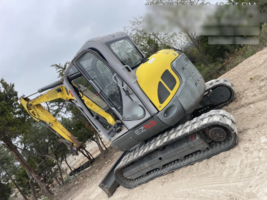 2018 Wacker Neuson EZ53 Wacker Neuson EZ53 12K Excavator, TRK,LGD,CAB,PC, Manual QC, Hydraulic Thumb, Buckets: 24", 18 12"