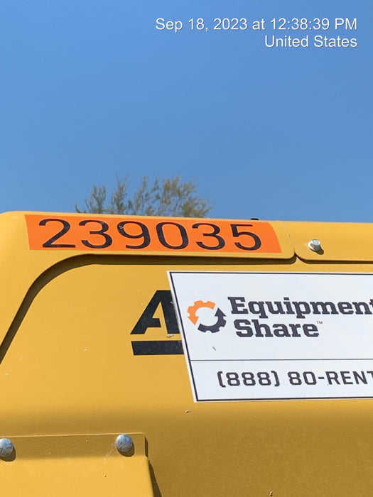 2022 Allmand NLV3GR (4) LED Light Fixture 350W, 23' Vertical Mast, 3kW Prime, Towable, Deep Sea L401, Leveling Jacks, Yanmar T4F 5.8hp