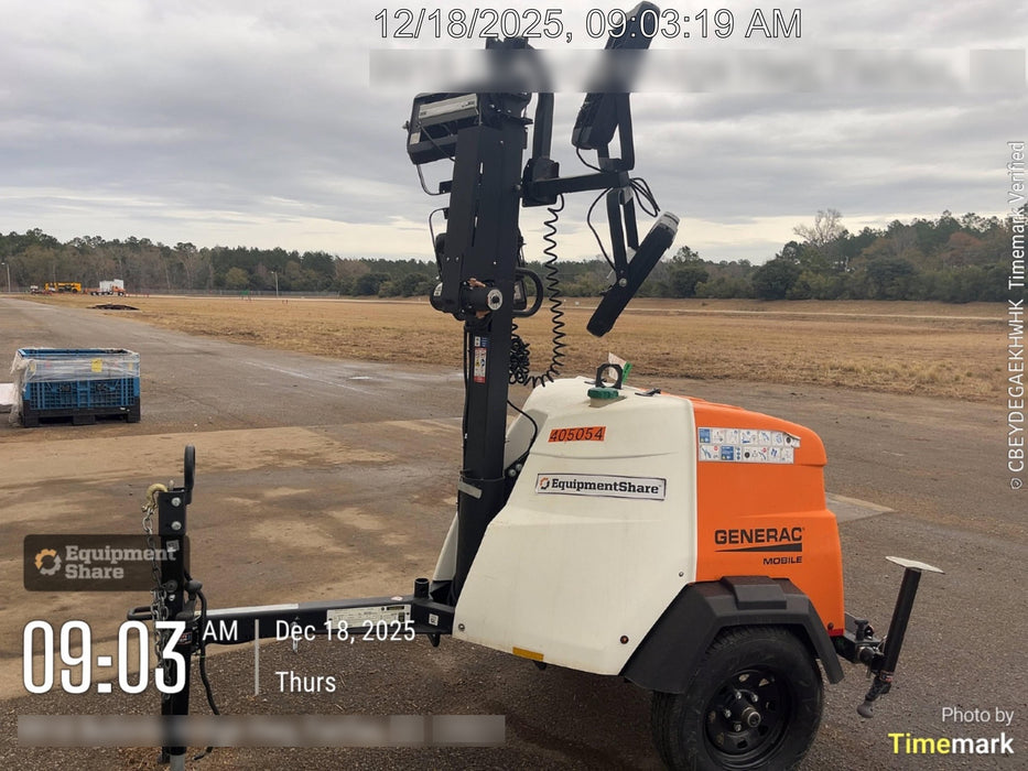 2024 Generac MLT6SKDS-STD4 ELEC WINCH Diesel, Electric Winch Mast, Powerzone Controller, (4) 320W LED Lights, 4kW Generator, 39.9 Gal Fuel Tank, 2" Ball, T3