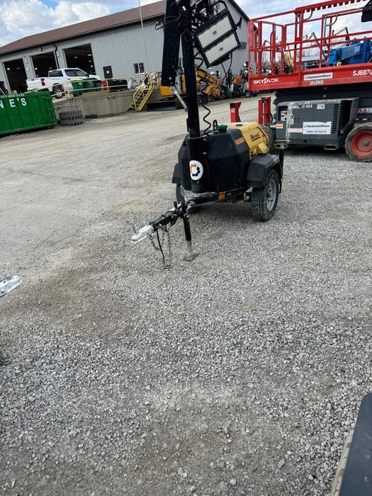 2022 Allmand NLV3GR (4) LED Light Fixture 350W, 23' Vertical Mast, 3kW Prime, Towable, Deep Sea L401, Leveling Jacks, Yanmar T4F 5.8hp