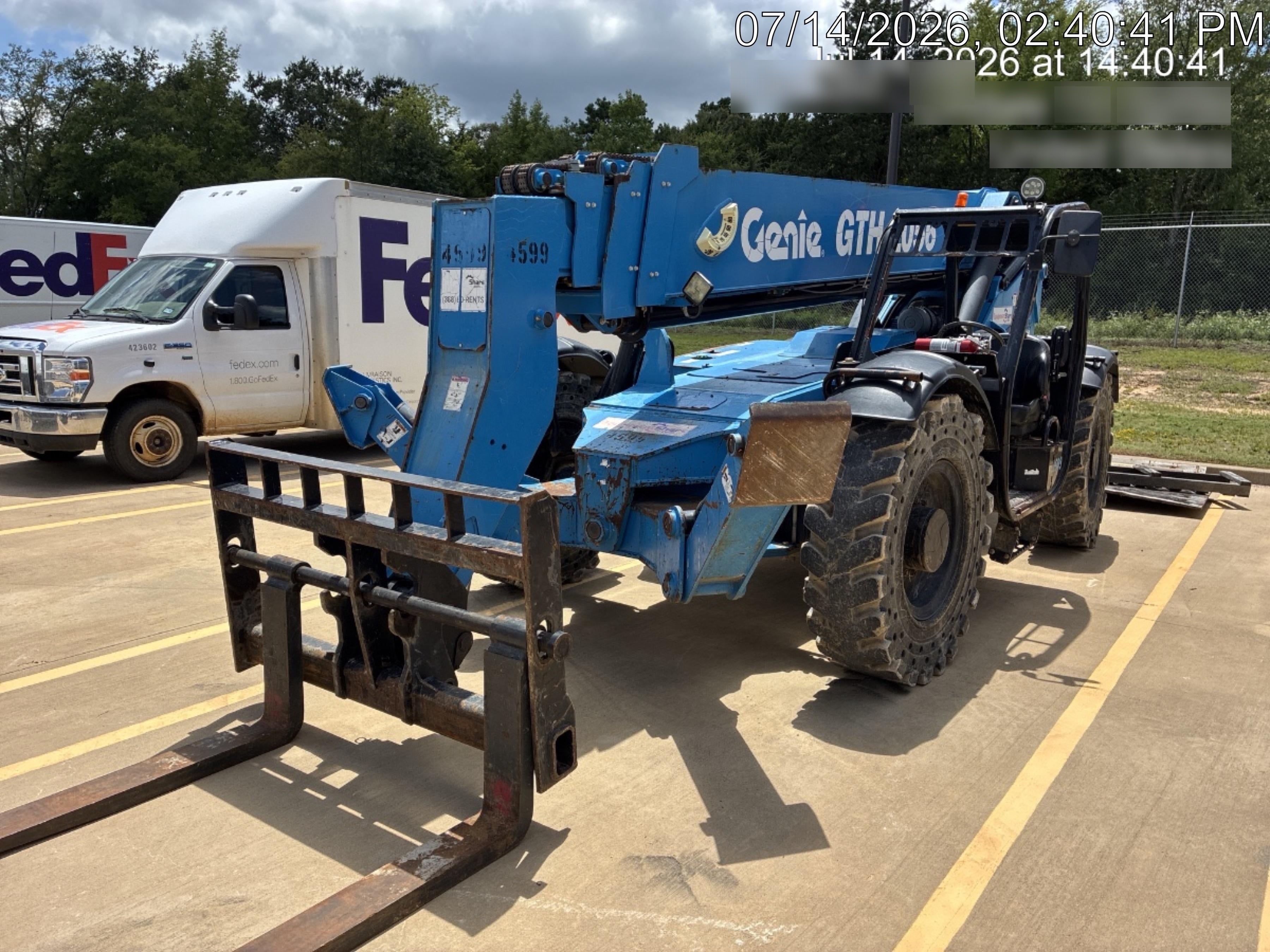 2017 Genie GTH-1056 Genie GTH1056, Solid Tires, 60" carriage, Light Kit, Open ROPS