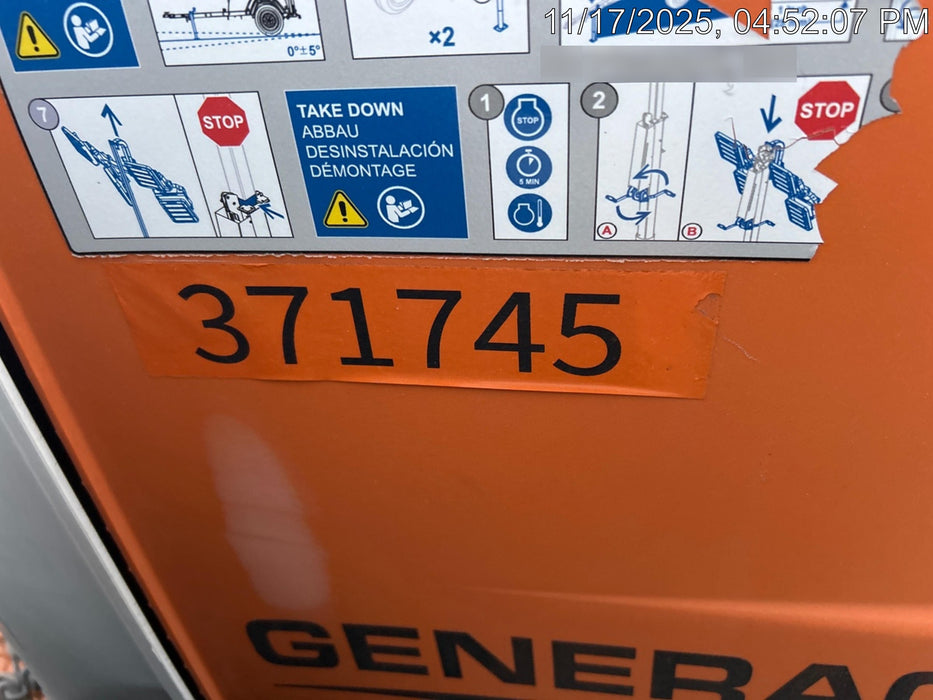 2023 Generac MLT2 Diesel, Flex Switch 120V Input, Powerzone Controller, 
(4) 320W LED Lights, 4kW Generator, 39.9 Gal Fuel Tank, 2" Ball, T3