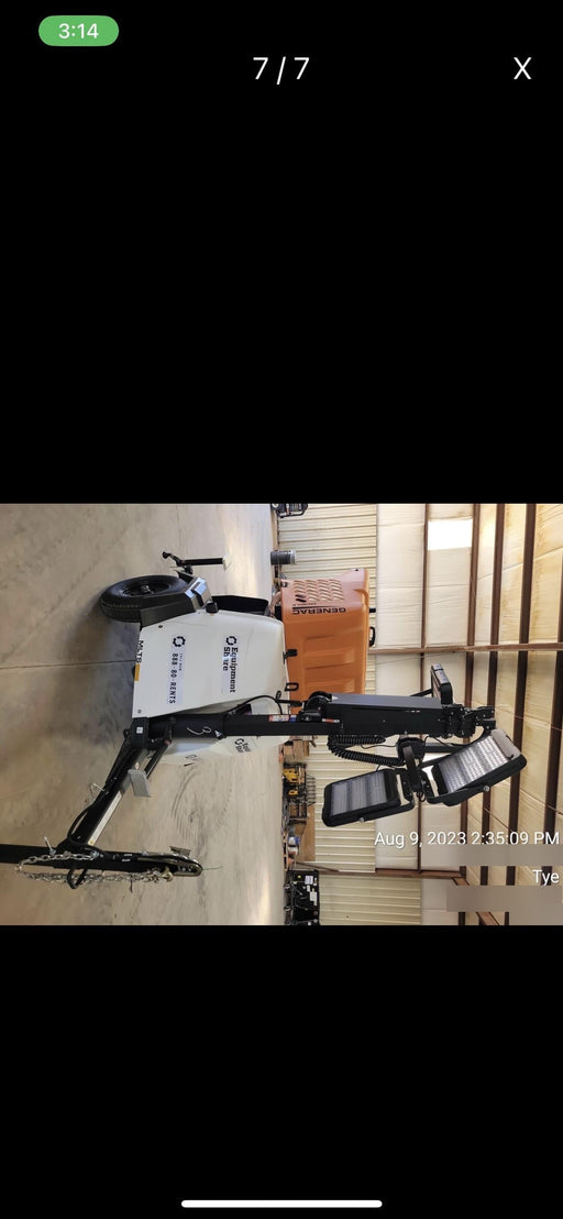 2023 Generac MLT2 Diesel, Flex Switch 120V Input, Powerzone Controller, (4) 320W LED Lights, 4kW Generator, 39.9 Gal Fuel Tank, 2" Ball, T3