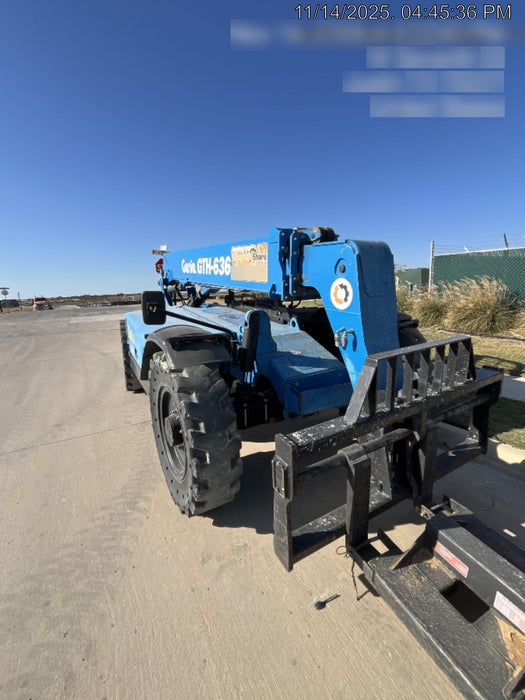 2017 Genie GTH-636 Genie GTH636 Telehandler, 48" Carriage, Solid Tires